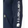 Carhartt Men’s Loose Fit Midweight Logo Sleeve Graphic Sweatshirt(New Navy)