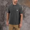 Carhartt Men’s Loose Fit Midweight Short-Sleeve Pocket Polo(Carbon Heather)