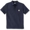 Carhartt Men’s Loose Fit Midweight Short-Sleeve Pocket Polo(Navy)