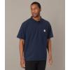 Carhartt Men’s Loose Fit Midweight Short-Sleeve Pocket Polo(Navy)
