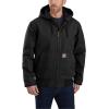 Carhartt Men’s Loose Fit Washed Duck Insulated Active Jacket(Black)