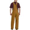 Carhartt Men’s Loose Fit Washed Duck Insulated Bib Overall(Carhartt Brown)