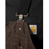 Carhartt Men’s Loose Fit Washed Duck Insulated Bib Overall(Dark Brown)