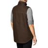 Carhartt Men’s Loose Fit Washed Duck Sherpa-Lined Mock-Neck Vest(Dark Brown)