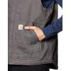 Carhartt Men’s Loose Fit Washed Duck Sherpa-Lined Mock-Neck Vest(Gravel)