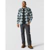 Carhartt Men’s Montana Rugged Flex Relaxed Fit Lightweight Long-Sleeve Snap-Front Plaid Shirt(Black)