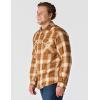 Carhartt Men’s Montana Rugged Flex Relaxed Fit Lightweight Long-Sleeve Snap-Front Plaid Shirt(Carhartt Brown)