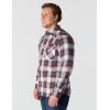 Carhartt Men’s Montana Rugged Flex Relaxed Fit Lightweight Long-Sleeve Snap-Front Plaid Shirt(Dark Sepia)
