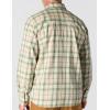 Carhartt Men’s Montana Rugged Flex Relaxed Fit Lightweight Long-Sleeve Snap-Front Plaid Shirt(Oat Milk)