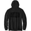 Carhartt Men’s Rain Defender Loose Fit Midweight Logo Graphic Sweatshirt(Black)