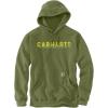 Carhartt Men’s Rain Defender Loose Fit Midweight Logo Graphic Sweatshirt(Chive Heather)