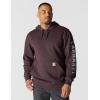Carhartt Men’s Rain Defender Loose Fit Midweight Logo Graphic Sweatshirt(Dark Sepia)
