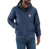 Carhartt Men’s Rain Defender® Relaxed Fit Lightweight Insulated Hooded Jacket(Dark Blue)