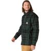 Carhartt Mens Relaxed Fit Flannel Sherpa-Lined Shirt Jac(Forestry Green)