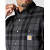 Carhartt Mens Relaxed Fit Flannel Sherpa-Lined Shirt Jac(Shadow)