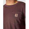Carhartt Men’s Relaxed Fit Lightweight Short-Sleeve Garment Dyed Pocket T-Shirt(Dark Sepia)