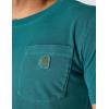 Carhartt Men’s Relaxed Fit Lightweight Short-Sleeve Garment Dyed Pocket T-Shirt(Greenstone)