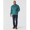 Carhartt Men’s Relaxed Fit Midweight Garment Dyed French Terry Graphic Sweatshirt(Greenstone)