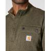 Carhartt Men’s Relaxed Fit Midweight Quarter-Zip Pocket Sweater Fleece(Dusty Olive)