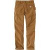 Carhartt Mens Relaxed Straight Rugged Flex® Duck Double-Front Dungaree(Carhartt Brown)