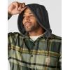 Carhartt Men’s Rugged Flex Relaxed Fit Flannel Fleece Lined Hooded Shirt Jac(Forestry Green)