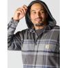 Carhartt Men’s Rugged Flex Relaxed Fit Flannel Fleece Lined Hooded Shirt Jac(Gravel)