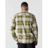 Carhartt Men’s Rugged Flex Relaxed Fit Lightweight Long-Sleeve Plaid Shirt(Dark Bronzed Green)