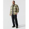 Carhartt Men’s Rugged Flex Relaxed Fit Lightweight Long-Sleeve Plaid Shirt(Dark Bronzed Green)