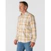 Carhartt Men’s Rugged Flex Relaxed Fit Lightweight Long-Sleeve Plaid Shirt(Oat Milk)