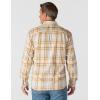 Carhartt Men’s Rugged Flex Relaxed Fit Lightweight Long-Sleeve Plaid Shirt(Oat Milk)