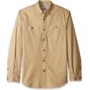 Carhartt Mens Rugged Flex Relaxed Fit Midweight Canvas Long-Sleeve Shirt(Dark Khaki)