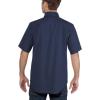 Carhartt Mens Rugged Flex Relaxed Fit Midweight Canvas Short-Sleeve Shirt(Navy)