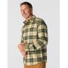 Carhartt Men’s Rugged Flex Relaxed Fit Midweight Flannel Long-Sleeve Plaid Shirt(Forestry Green)