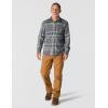Carhartt Men’s Rugged Flex Relaxed Fit Midweight Flannel Long-Sleeve Plaid Shirt(Gravel)