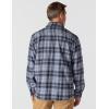 Carhartt Men’s Rugged Flex Relaxed Fit Midweight Flannel Long-Sleeve Plaid Shirt(Light Faded Navy)