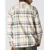 Carhartt Men’s Rugged Flex Relaxed Fit Midweight Flannel Long-Sleeve Plaid Shirt(Oat Milk)