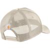 Carhartt Men’s Rugged Flex Twill Mesh-Back Script Patch Cap(Chalk)