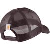 Carhartt Men’s Rugged Flex Twill Mesh-Back Script Patch Cap(Dark Sepia)