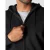 Carhartt Men’s Tall Rain Defender Paxton Heavyweight Hooded Zip Front Sweatshirt(Black)