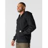 Carhartt Men’s Tall Rain Defender Paxton Heavyweight Hooded Zip Front Sweatshirt(Black)
