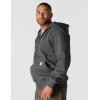 Carhartt Men’s Tall Rain Defender Paxton Heavyweight Hooded Zip Front Sweatshirt(Carbon Heather)
