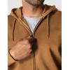 Carhartt Men’s Tall Rain Defender Paxton Heavyweight Hooded Zip Front Sweatshirt(Carhartt Brown)