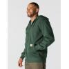 Carhartt Men’s Tall Rain Defender Paxton Heavyweight Hooded Zip Front Sweatshirt(Forestry Green)