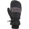 Carhartt Men’s Waterproof Insulated Knit Cuff Mitten(Black/Grey)
