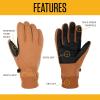 Carhartt Men’s Wind Fighter Thermal-Lined Fleece Touch-Sensitive Knit Cuff Glove(Black)