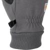 Carhartt Men’s Wind Fighter Thermal-Lined Fleece Touch-Sensitive Knit Cuff Glove(Gray)