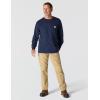 Carhartt Men’s Workwear Pocket Long Sleeve T-shirt(Navy)
