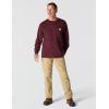 Carhartt Men’s Workwear Pocket Long Sleeve T-shirt(Port)