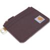 Carhartt Women’s Casual Nylon Duck Zippered Card Keeper Wallets(Deep Wine)
