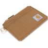 Carhartt Women’s Casual Nylon Duck Zippered Card Keeper Wallets(Nylon Duck Zippered (Carhartt Brown))